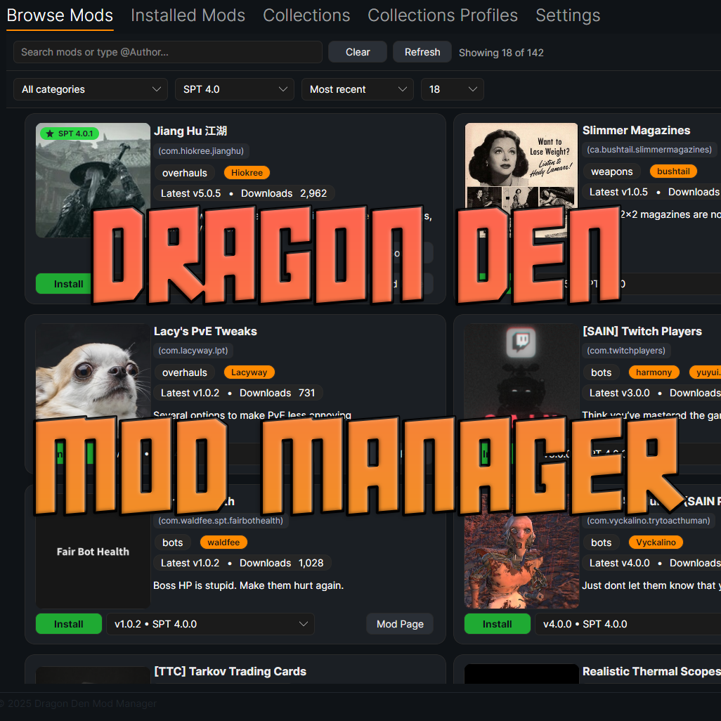 Dragon Den - Mod Manager